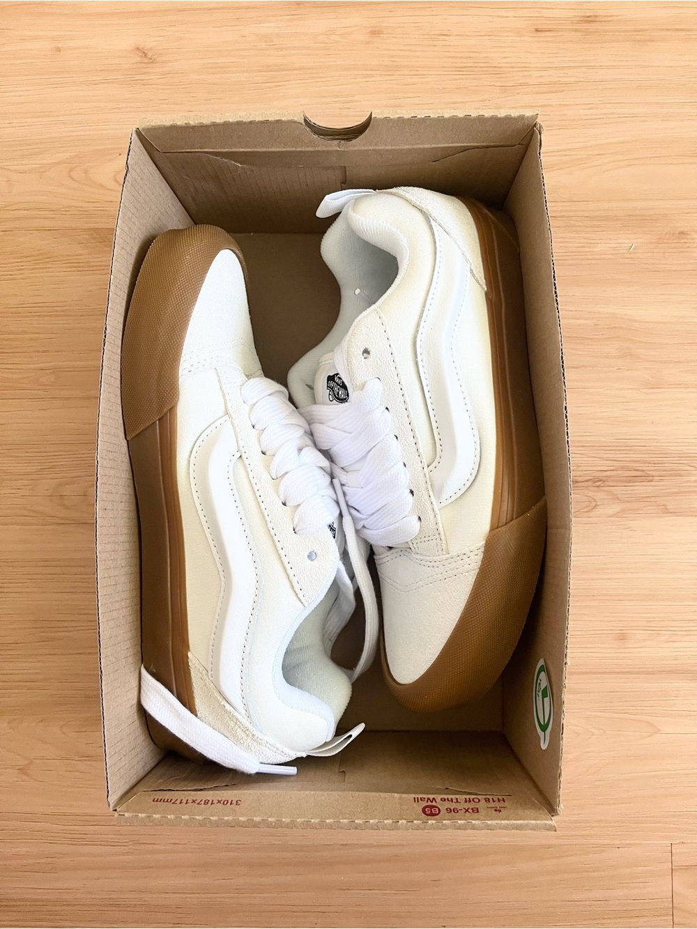 Vans Knu Skool Gum Blanc De Blanc White Women 9.0 US - Picture 7 of 10